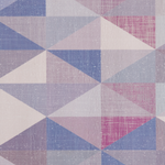 Teppich blau-grau 140 x 200 cm geometrisches Muster Kurzflor KARTEPE