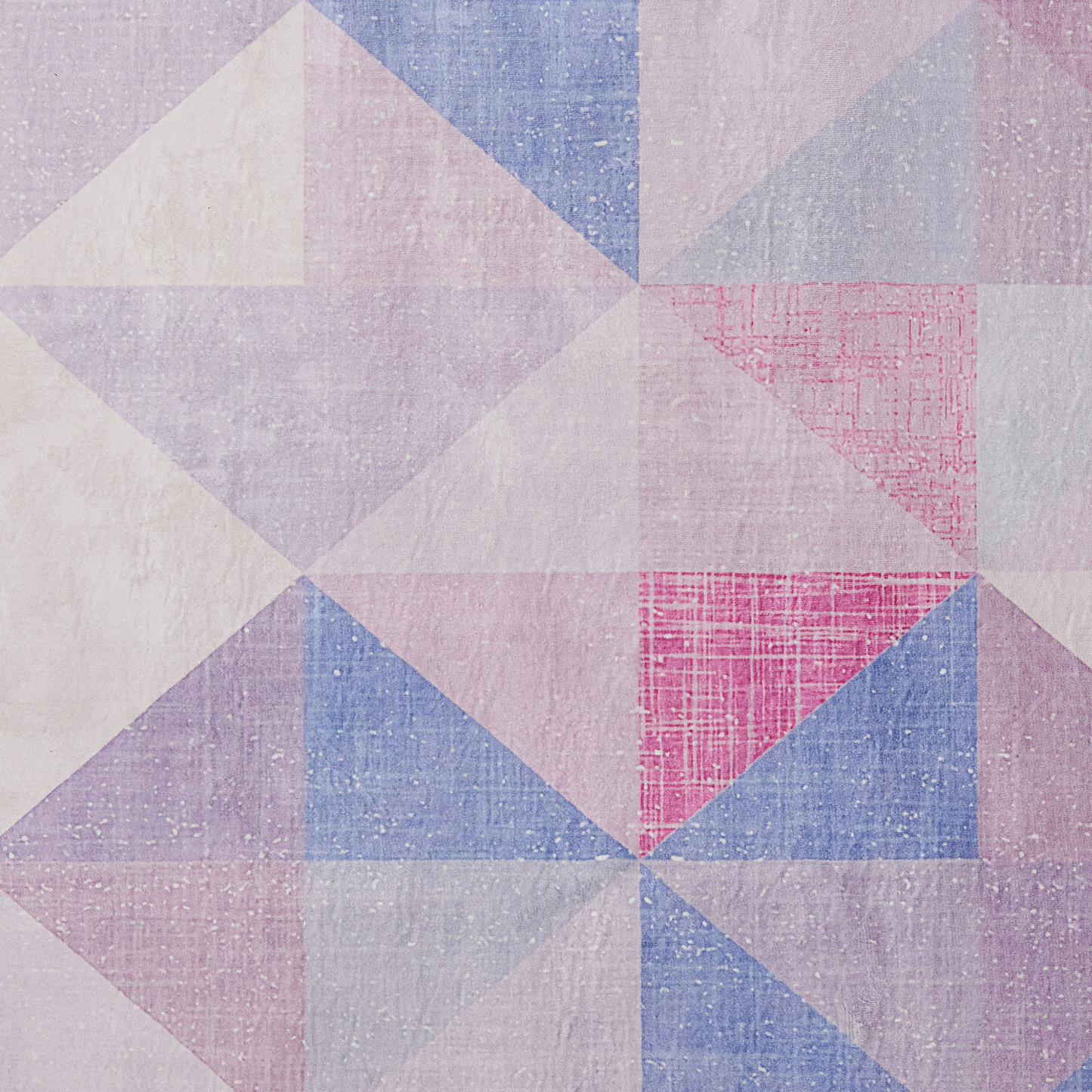 Teppich blau-grau 160 x 230 cm geometrisches Muster Kurzflor KARTEPE