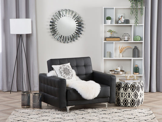 Sessel ABERDEEN Kunstleder Schwarz