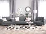 Sofa Set Polsterbezug hellgrau 5-Sitzer ABERDEEN