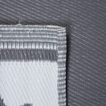 Outdoor Teppich dunkelgrau 120 x 180 cm Sternenmuster zweiseitig Kurzflor LATUR