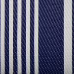 Outdoor Teppich marineblau 90 x 180 cm Streifenmuster Kurzflor HALDIA