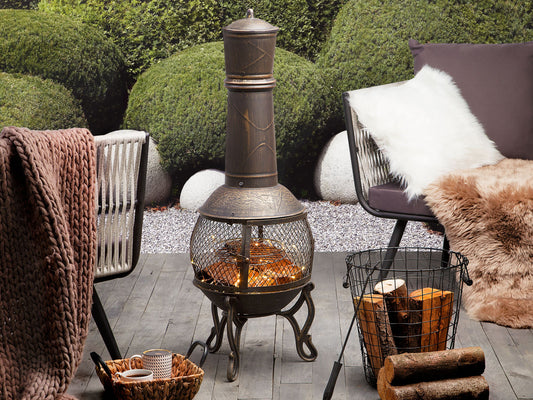 Grill-Feuerstelle TACORA Metall Schwarz