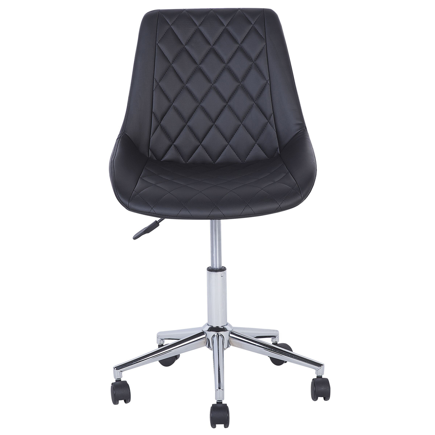 Bürostuhl drehbar MARIBEL Kunstleder Schwarz