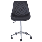 Bürostuhl drehbar MARIBEL Kunstleder Schwarz