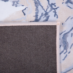 Teppich beige-blau 140 x 200 cm Kurzflor GEBZE