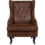 Sessel Kunstleder braun ALTA