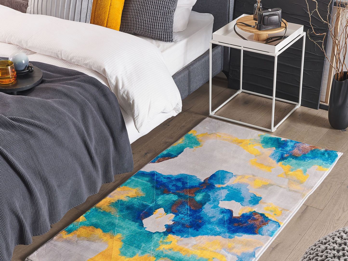 Teppich bunt 80 x 150 cm Kurzflor CEYHAN