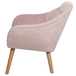 Sessel Samtstoff Rosa KARIS