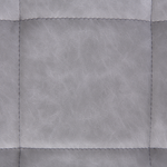 Esszimmerstuhl 2er Set MELROSE II Kunstleder Grau