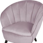 Sessel DALA Samtstoff Rosa