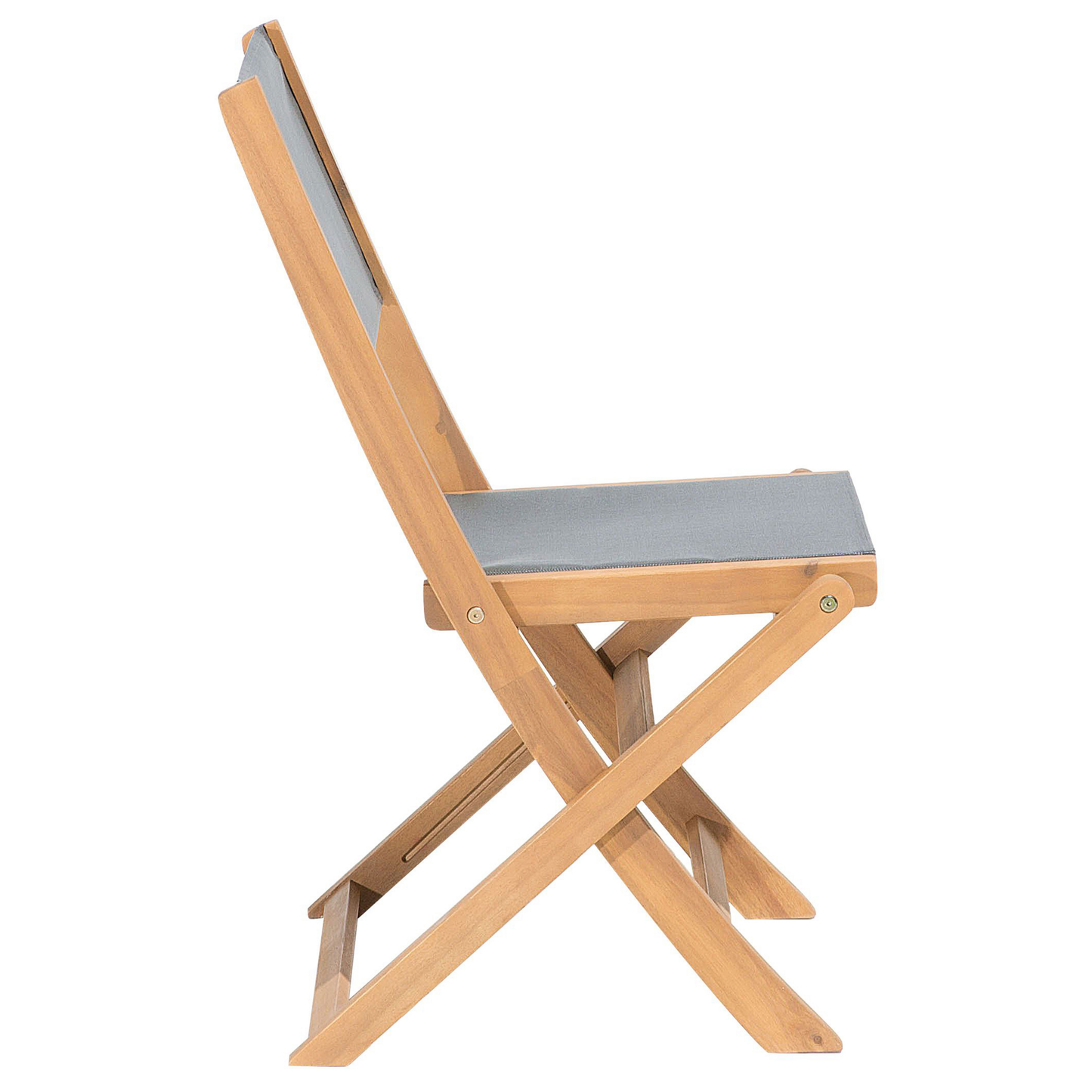 Gartenstuhl 2er Set CESANA Akazienholz Hellbraun