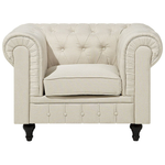 Sessel CHESTERFIELD Stoff Beige