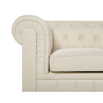 Sessel CHESTERFIELD Stoff Beige