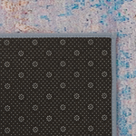 Teppich blau 140 x 200 cm Kurzflor INEGOL