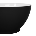 Badewanne freistehend schwarz oval 173 x 82 cm GUIANA