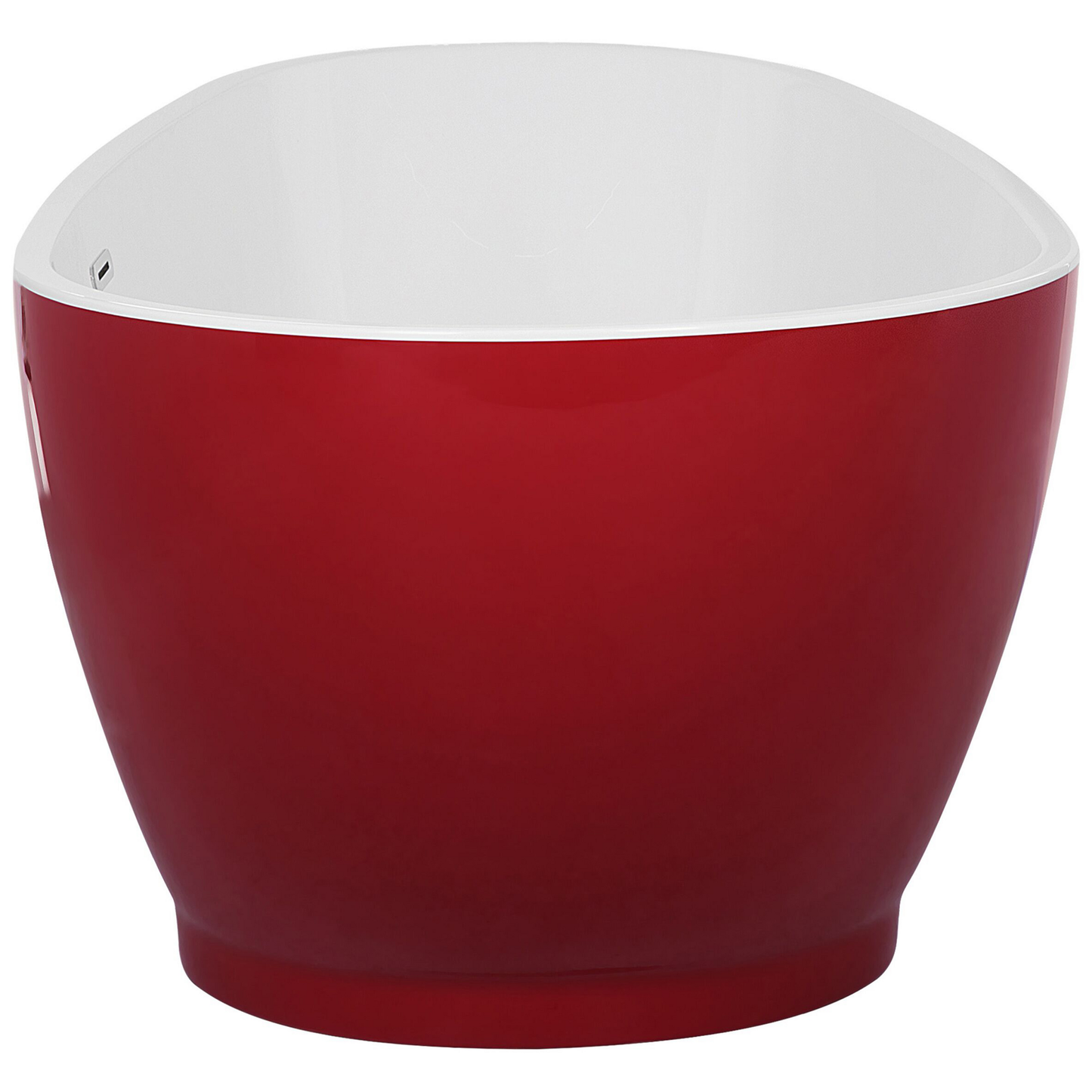 Badewanne freistehend rot oval 170 x 82 cm GUIANA