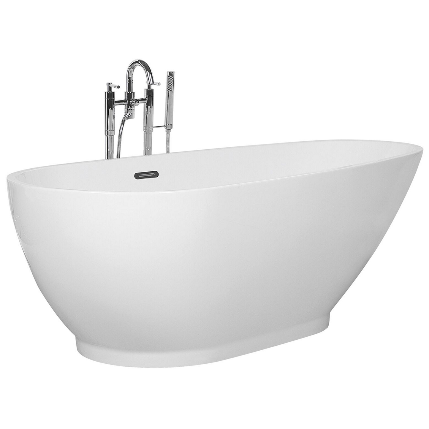 Badewanne freistehend weiss oval 170 x 82 cm GUIANA