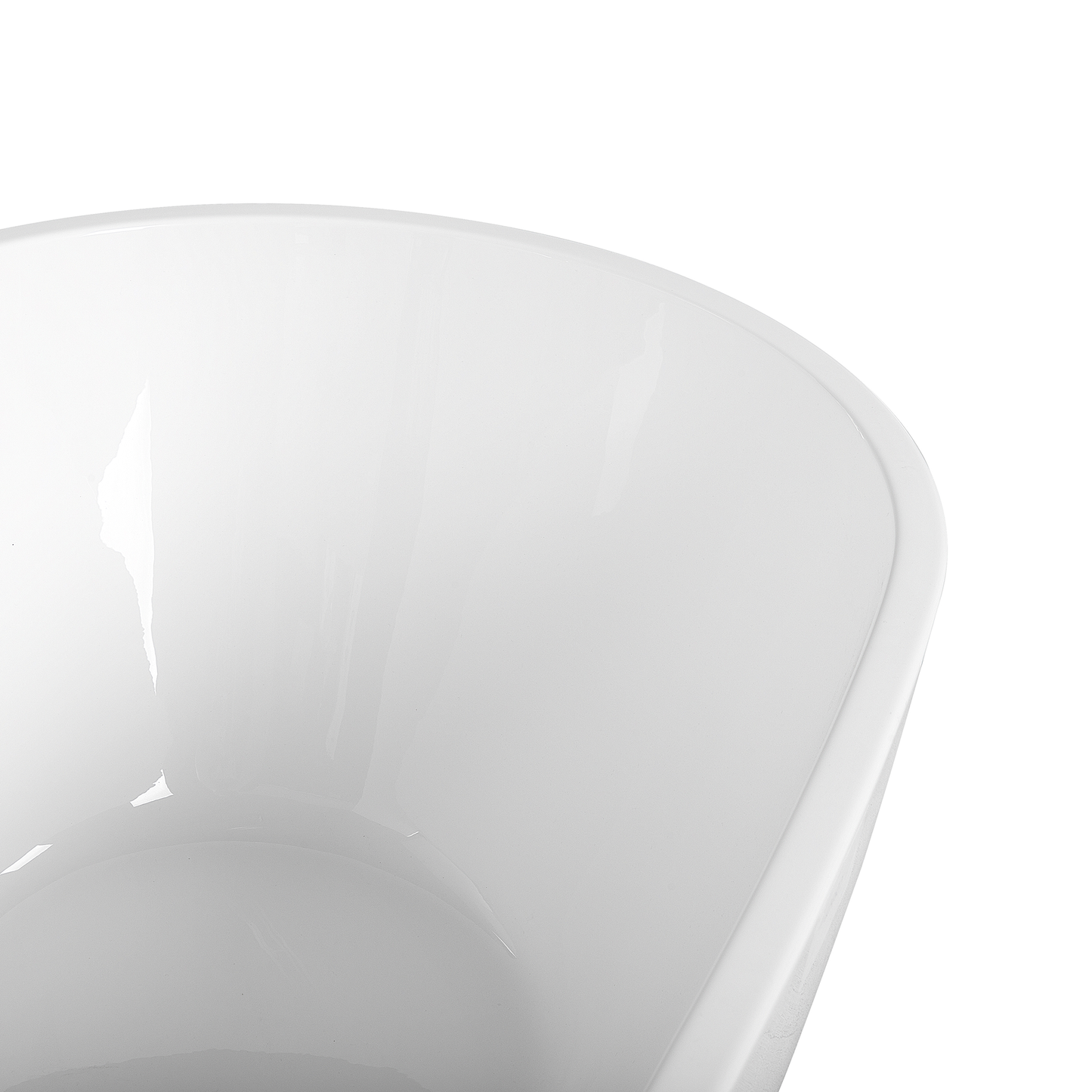 Badewanne freistehend weiss oval 170 x 82 cm GUIANA