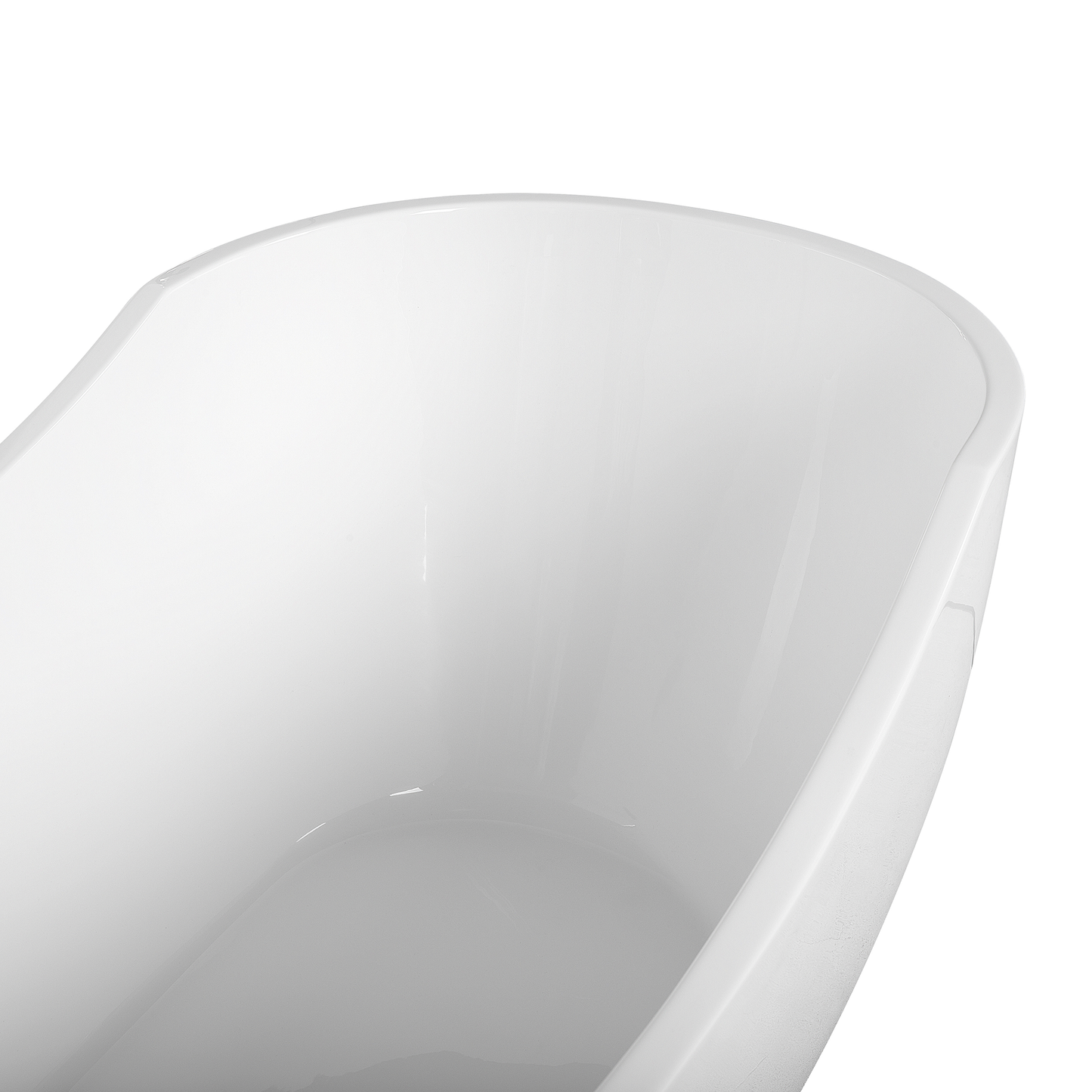 Badewanne freistehend oval weiss 170 x 77 cm BAYLEY