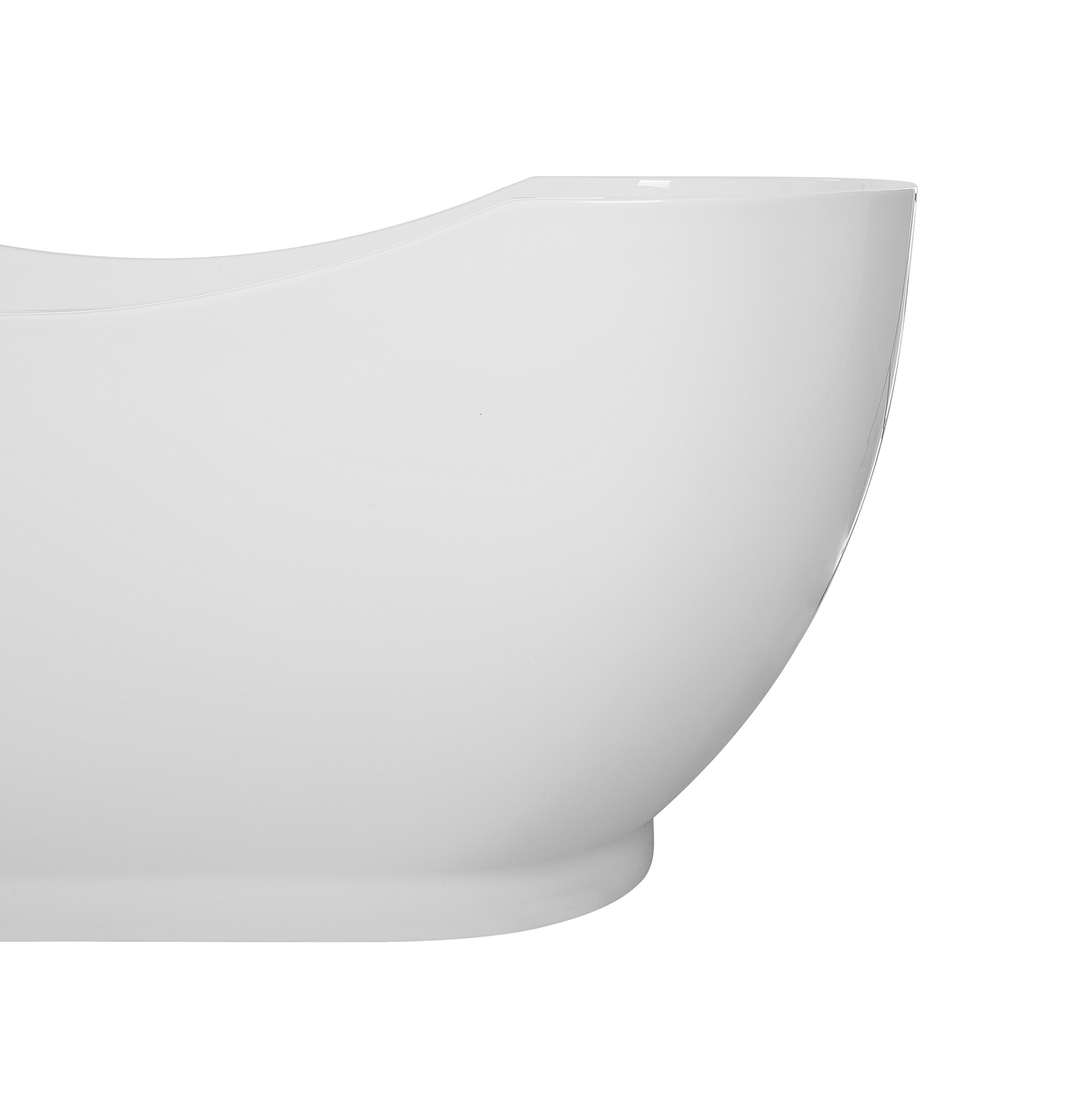 Badewanne freistehend oval weiss 170 x 77 cm BAYLEY