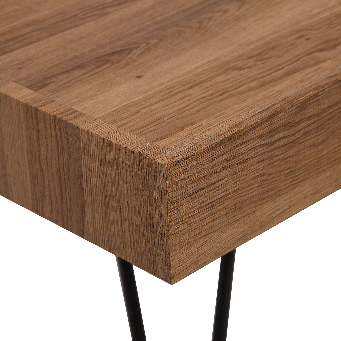 Couchtisch dunkler Holzfarbton rechteckig 100 x 60 cm WELTON