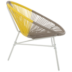 Gartenstuhl 2er Set ACAPULCO Polyrattan Taupe