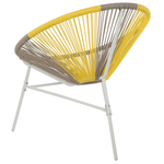 Gartenstuhl 2er Set ACAPULCO Polyrattan Taupe