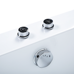 Whirlpool Badewanne weiss rechteckig mit LED 180 x 90 cm MARQUIS