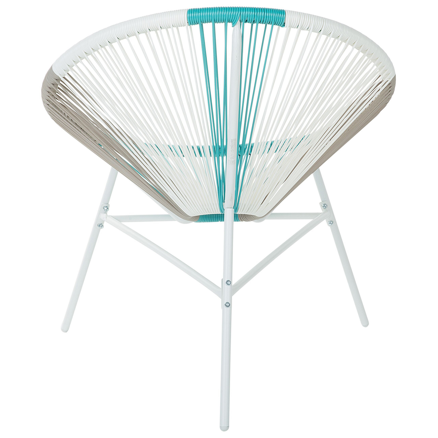 Gartenstuhl 2er Set ACAPULCO Polyrattan Weiss