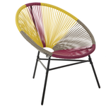 Gartenstuhl 2er Set ACAPULCO Polyrattan Gelb