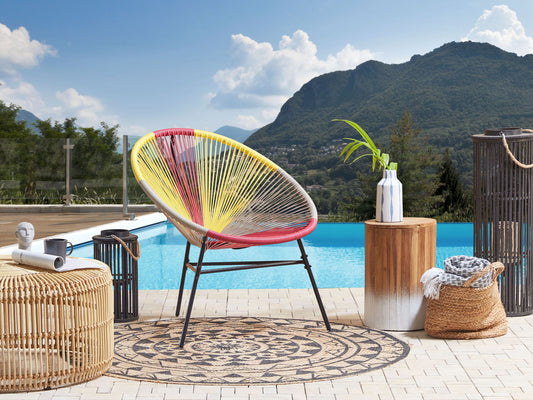 Gartenstuhl ACAPULCO Polyrattan Gelb