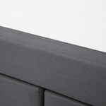 Boxspringbett Stoff ADMIRAL 160 x 200 cm Dunkelgrau