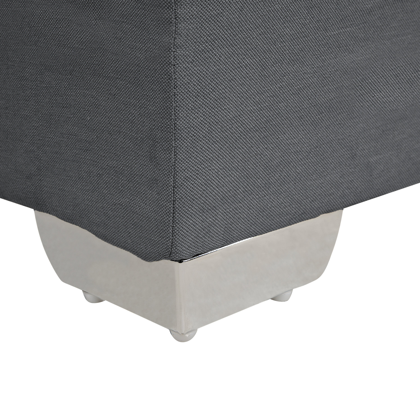 Boxspringbett Stoff ADMIRAL 160 x 200 cm Dunkelgrau