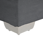 Boxspringbett Stoff ADMIRAL 160 x 200 cm Dunkelgrau