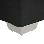 Boxspringbett Stoff ADMIRAL 180 x 200 cm Schwarz