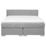 Boxspringbett Stoff CONSUL 160 x 200 cm Hellgrau