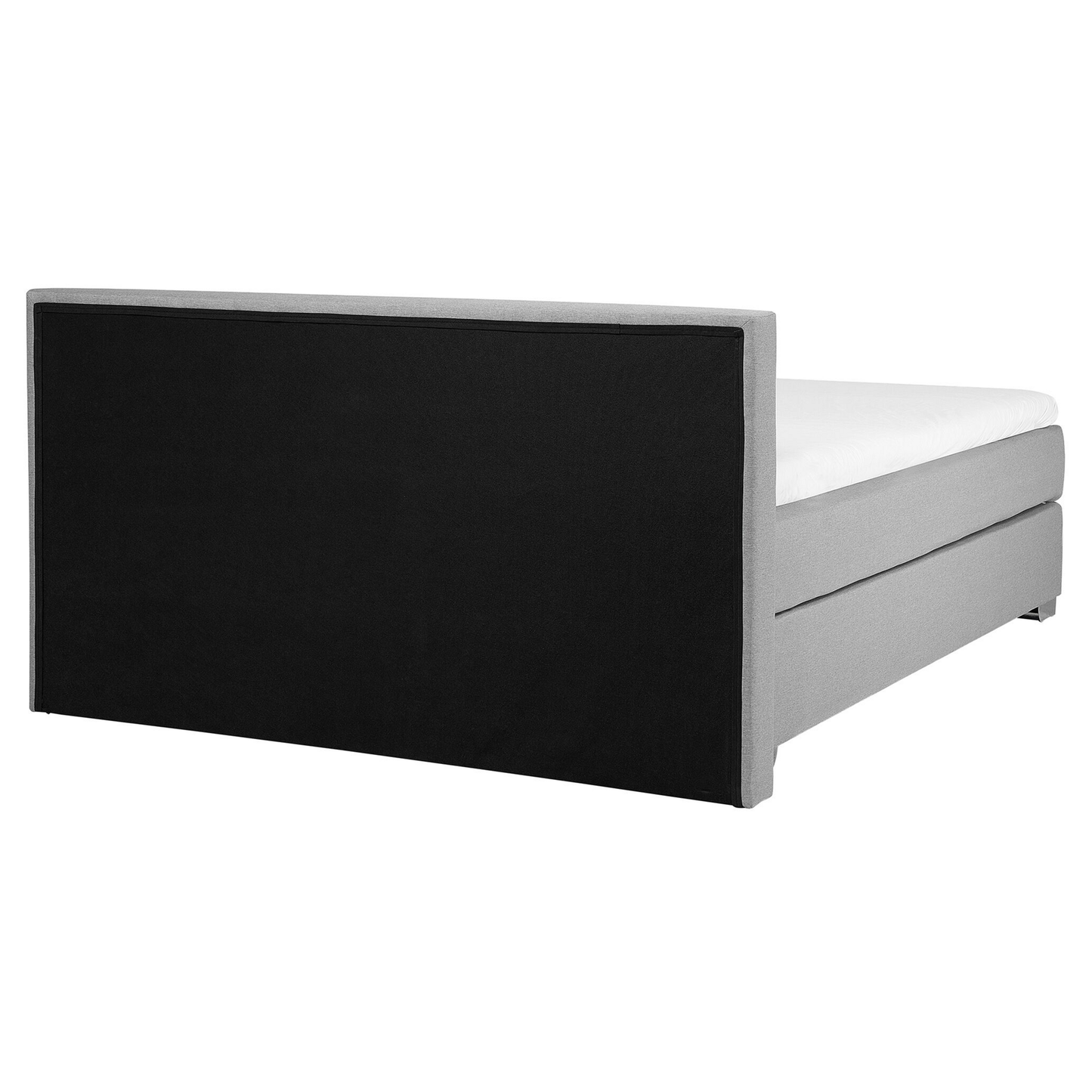 Boxspringbett Stoff CONSUL 160 x 200 cm Hellgrau