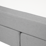 Boxspringbett Stoff CONSUL 180 x 200 cm Hellgrau