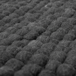 Filzkugelteppich dunkelgrau 160 x 230 cm AMDO
