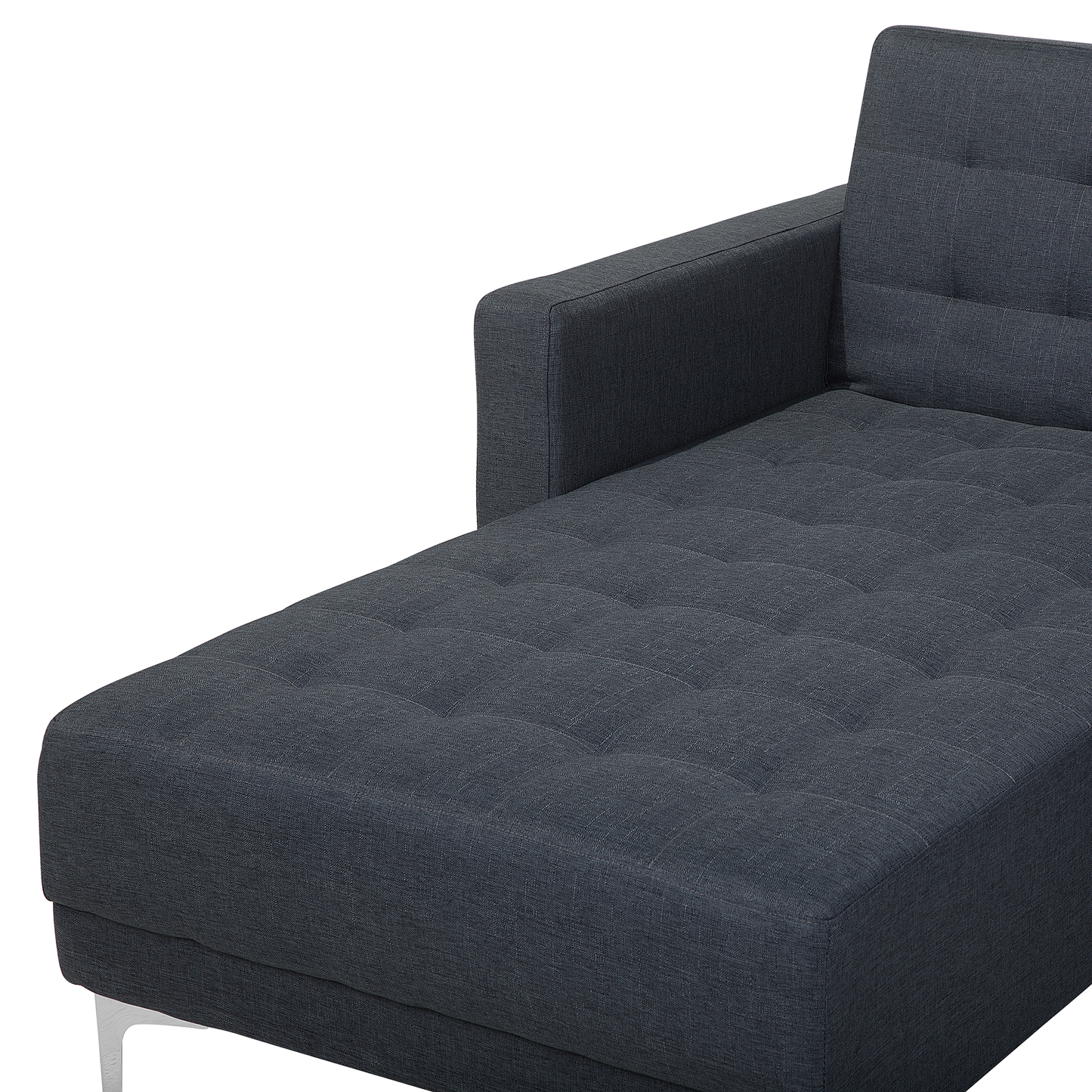 Schlafsofa U-förmig Polsterbezug dunkelgrau ABERDEEN
