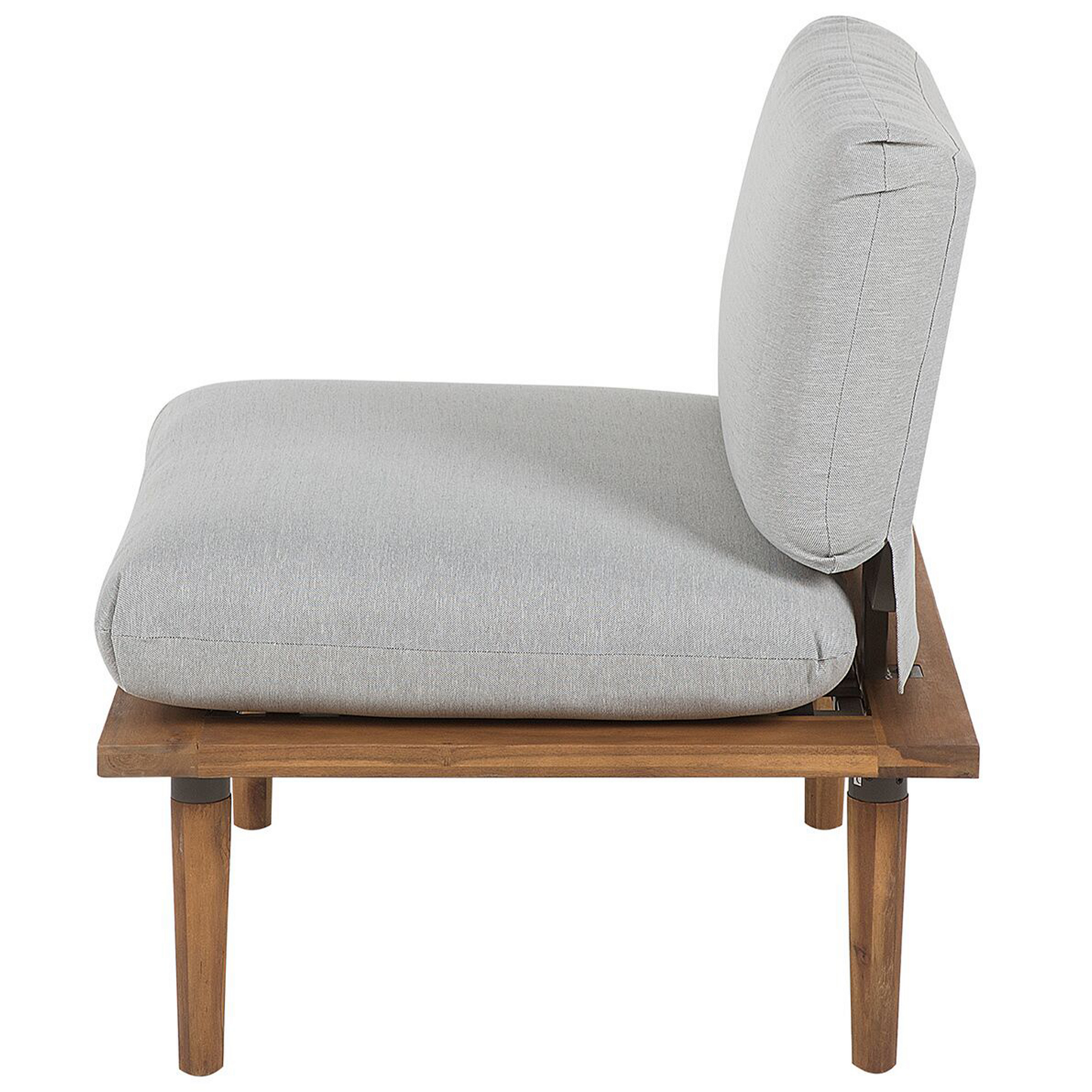 Lounge Set mit Tisch 4-Sitzer FRASCATI modular zertifiziertes Akazienholz Hellgrau