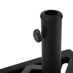 Sonnenschirmfuss CHIETI Schwarz Quadratisch 17 kg