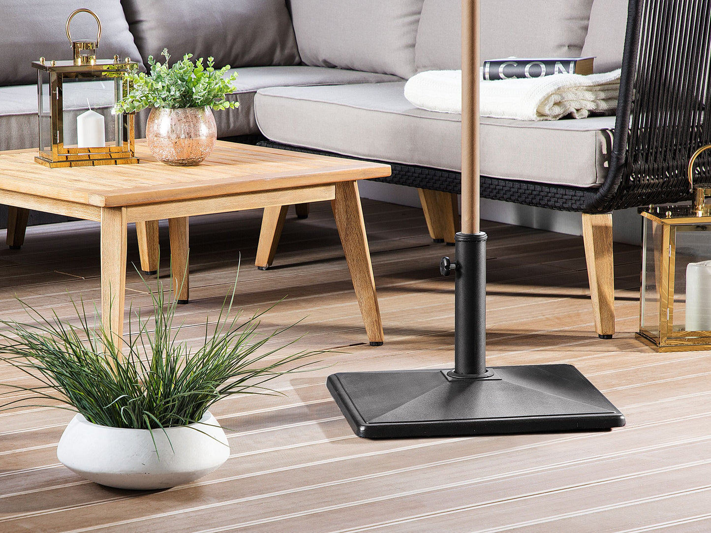 Sonnenschirmfuss CERVO Schwarz Quadratisch 25 kg