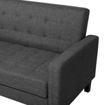 3-Sitzer Schlafsofa dunkelgrau mit Stauraum VEHKOO