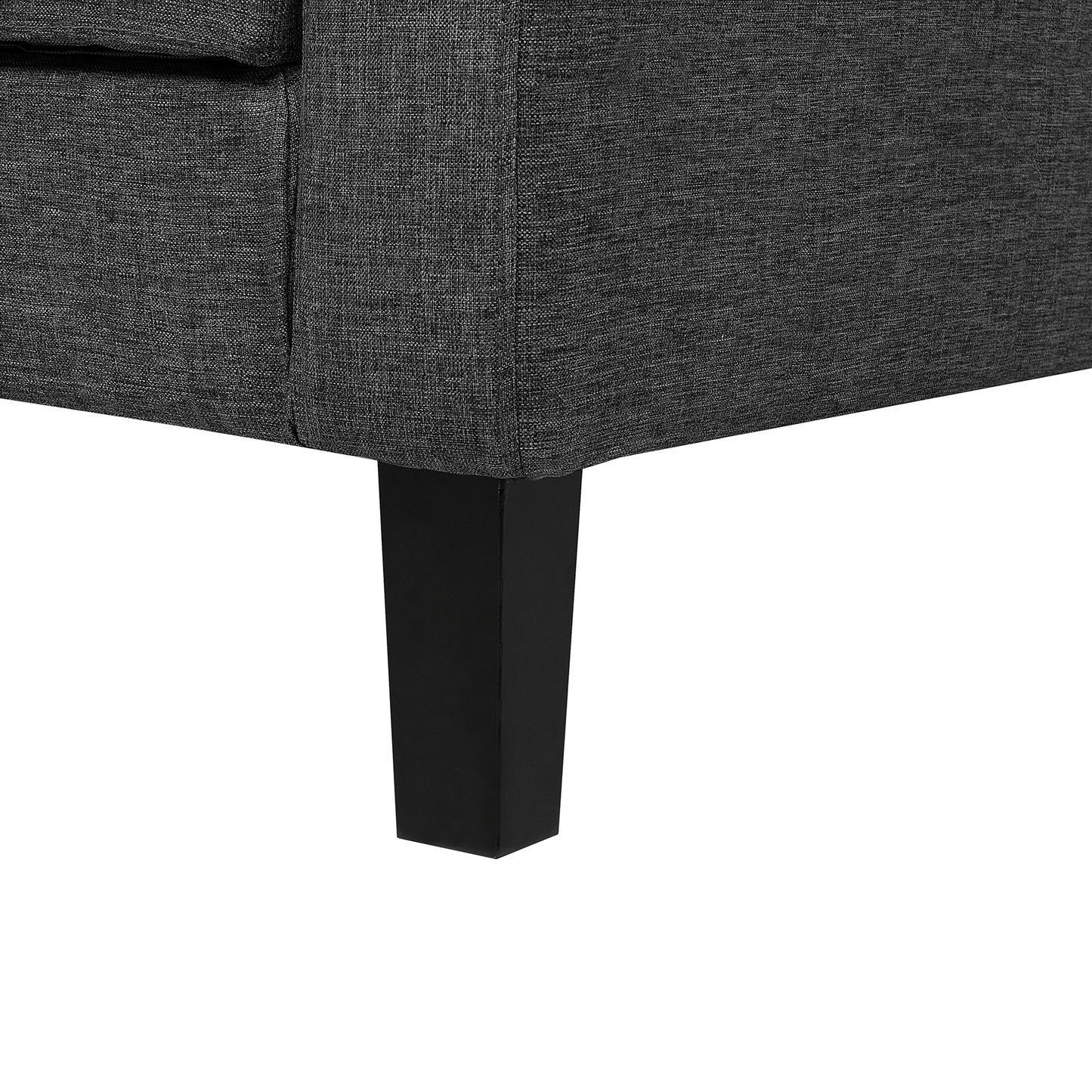 3-Sitzer Schlafsofa dunkelgrau mit Stauraum VEHKOO