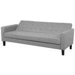 3-Sitzer Schlafsofa hellgrau mit Stauraum VEHKOO