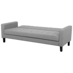 3-Sitzer Schlafsofa hellgrau mit Stauraum VEHKOO