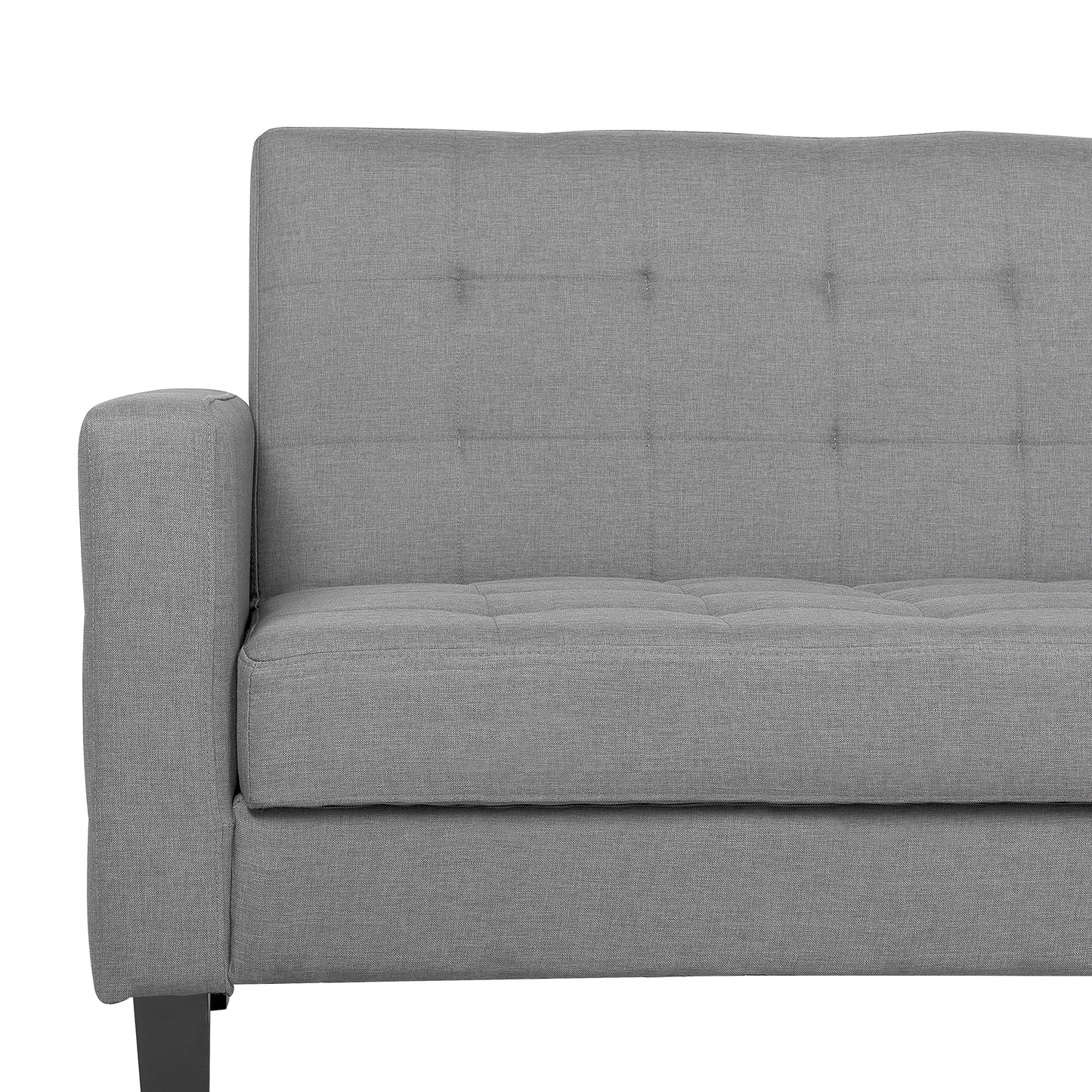 3-Sitzer Schlafsofa hellgrau mit Stauraum VEHKOO