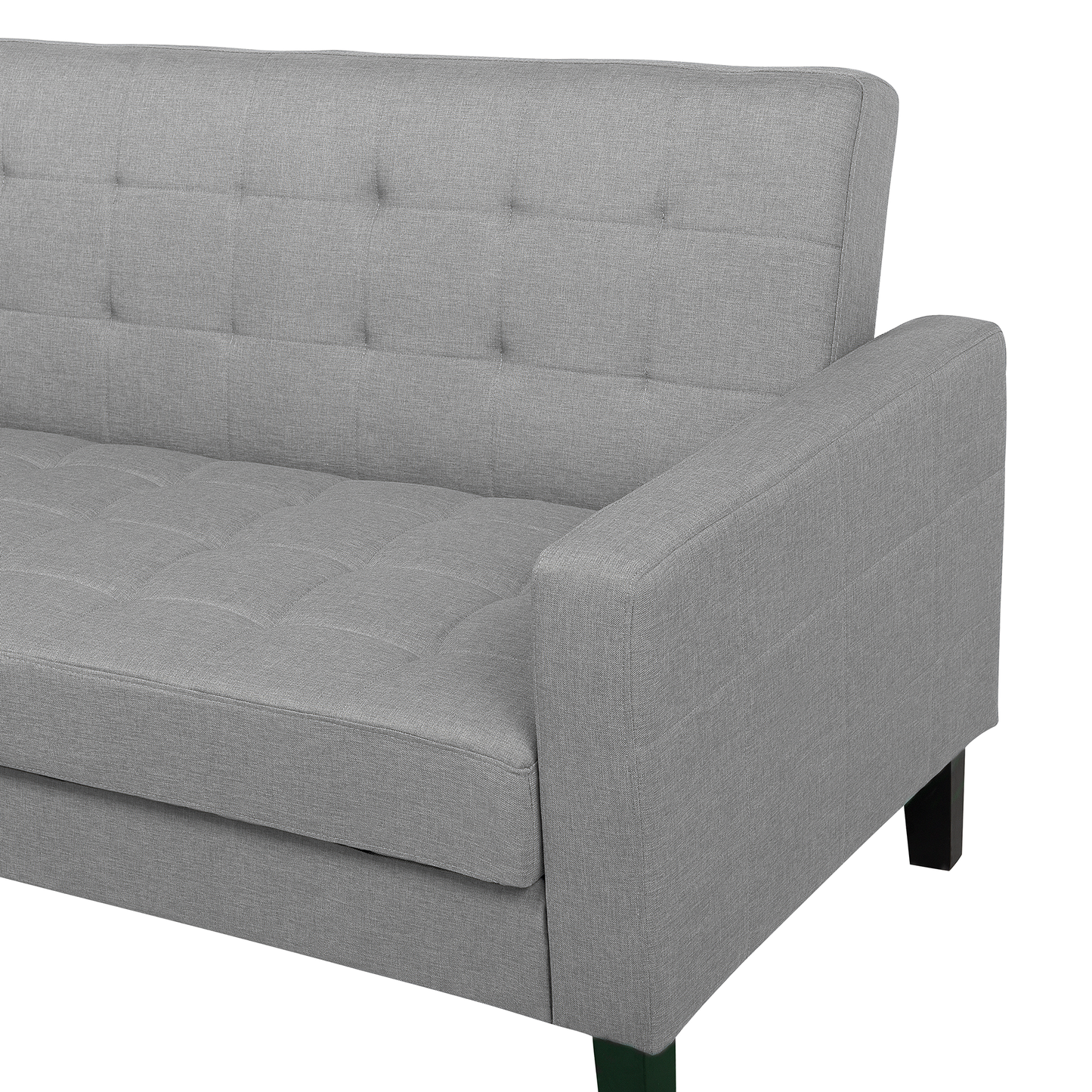 3-Sitzer Schlafsofa hellgrau mit Stauraum VEHKOO